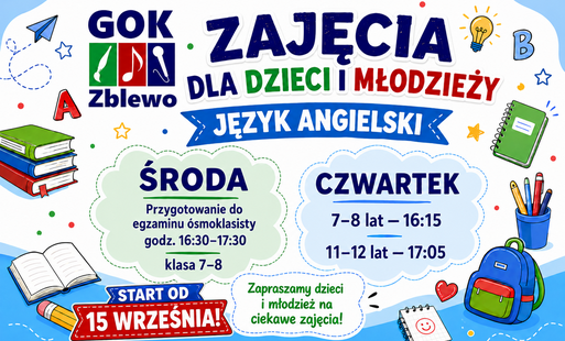Zdjęcie do ZAJĘCIA Z JĘZYKA ANGIELSKIEGO DLA DZIECI I MŁODZIEŻY 