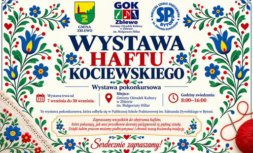Zdjęcie do WYSTAWA HAFTU KOCIEWSKIEGO